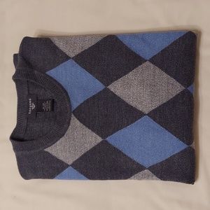 ‼️3 for $20‼️  Dockers Gray & Blue Diamond Pattern Sweater